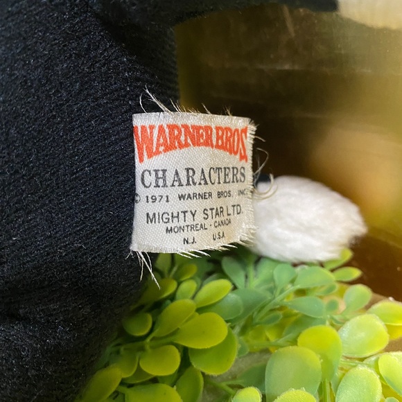 WARNER BROS. SYLVESTER THE CAT VINTAGE 1971 PLUSH WITH ORIGINAL TAG MIGHTY STAR - Picture 9 of 12